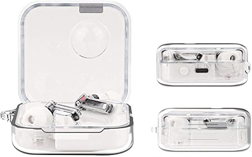 Sounce Earbud Case for Nothing Ear Case - Clear Silicone Earbud Case Cover for Nothing Ear 1, Protective Case Compatible with Nothing Ear 1, Dustproof Shockproof Earbuds Case for Nothing Ear 1