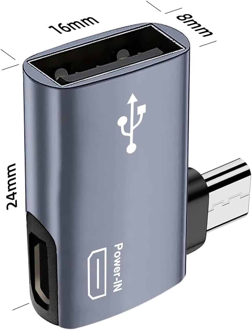 Sounce Micro to USB OTG Adapter for Fire TV Stick 4K, Keyboard, U Disk, Ethernet Adapter, Mouse USB OTG Adapter for Android Phone Tablet and More Host Devices