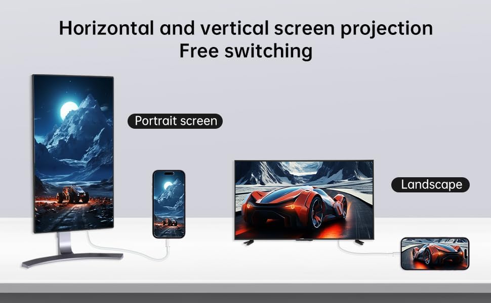 Sounce Lightning to HDMI Adapter Cable With 2K @ 60HZ Hdtv Cable Adapter Ultra High Speed Cord for iPhone iPad Av Sync Screen Connector On Hd Tv Monitor Projector No Need PowerSupply (5Ft)