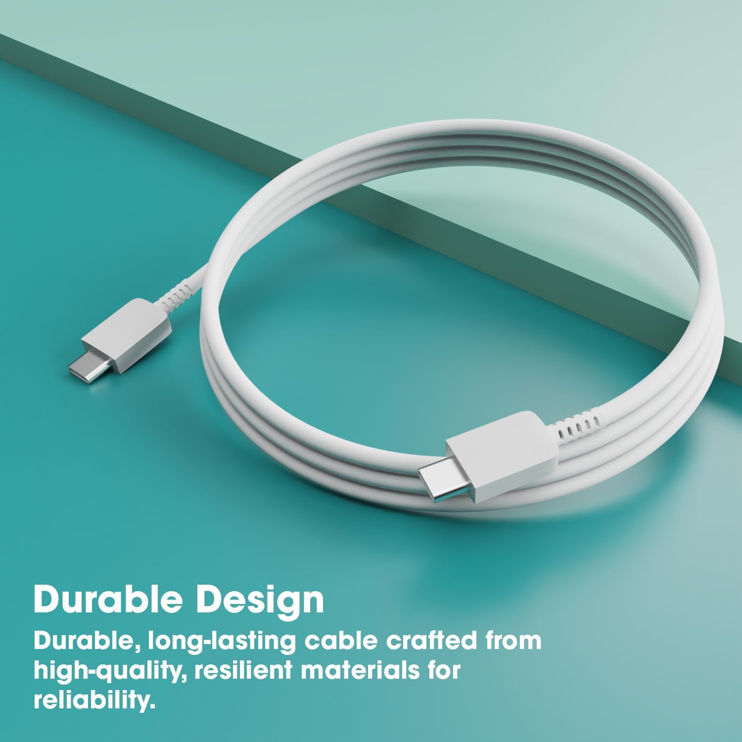 Type-C to Type-C Fast Charging Cable – Sounce | Compatible with Galaxy S24/S23/A54/M14/F34 & More – 1 Meter, SuperFast Power & Data Transfer