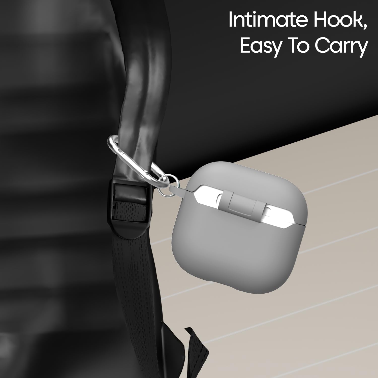 Sounce for Apple Airpods 4th Generation Case Cover(2024) | LED Visible | Cleaner Kit & Heavy-Duty Carabiner | Drop Protection | Anti-Scratch | 2.5mm Thick |Compatible with Airpods 4 Case for Women,Men