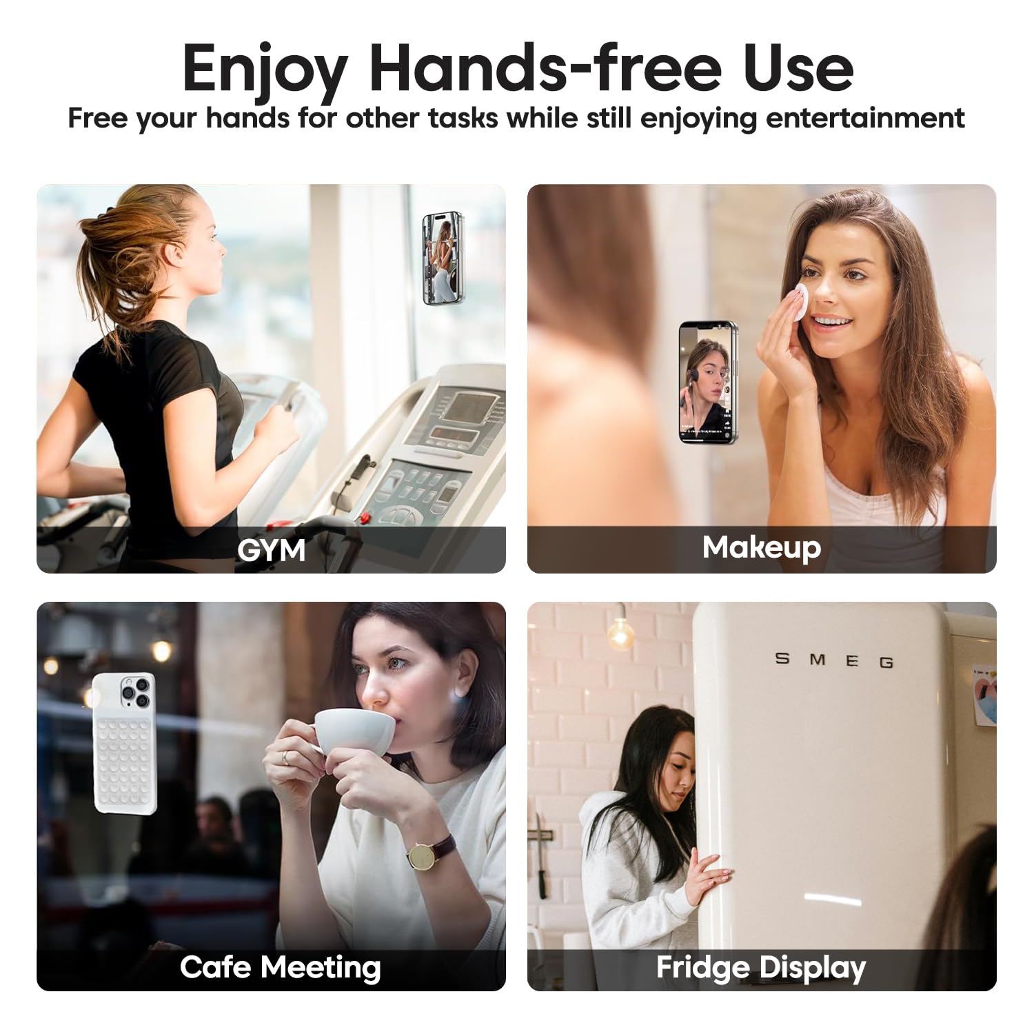 Sounce Suction Phone Case Mount – Ultra-Strong Grip for Vlogging, Selfies & Content Creation