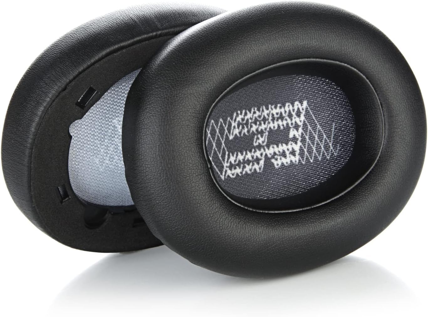 Sounce Replacement Earpads Cushions for JBL E65 (E65BTNC), Live 650 (650NC 650BTNC), Live 660 (660NC 660BTNC), Duet NC Headphones Extra Thick Ear Pads with Softer Leather Earmuffs Memory Foam - Black
