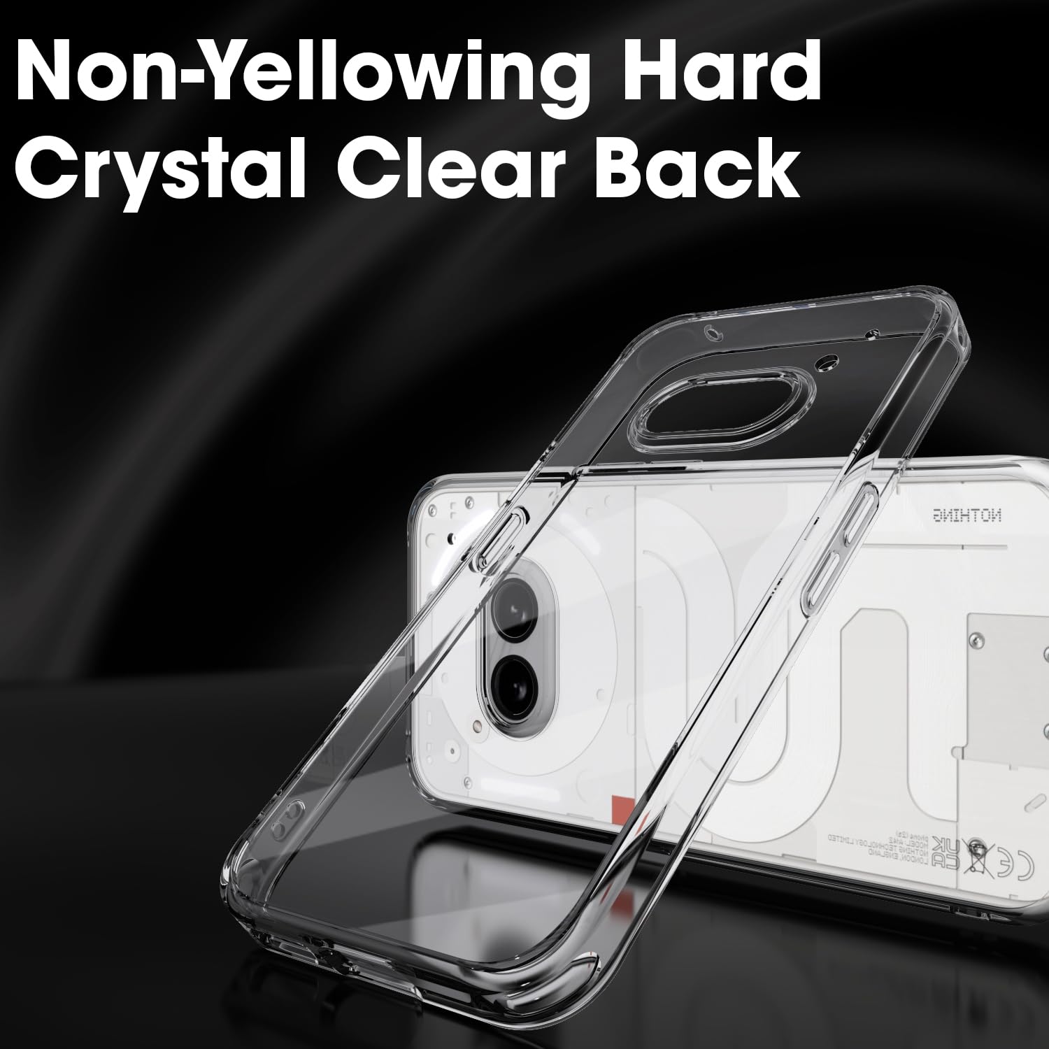 Sounce Nothing Phone 2a Back Cover Case Camera Protection Bump Hard Case Back Cover Compatible with Nothing Phone 2a Plus 5G (TPU + Poly Carbonate, Crystal Clear) - Transparent