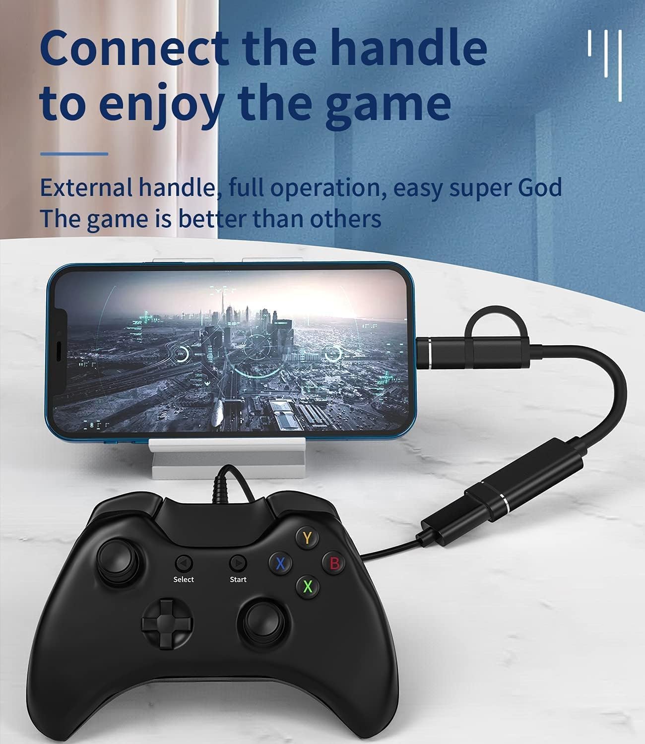 Sounce 3-in-1 USB OTG Connector | USB A to Lightning, Type-C & Micro USB