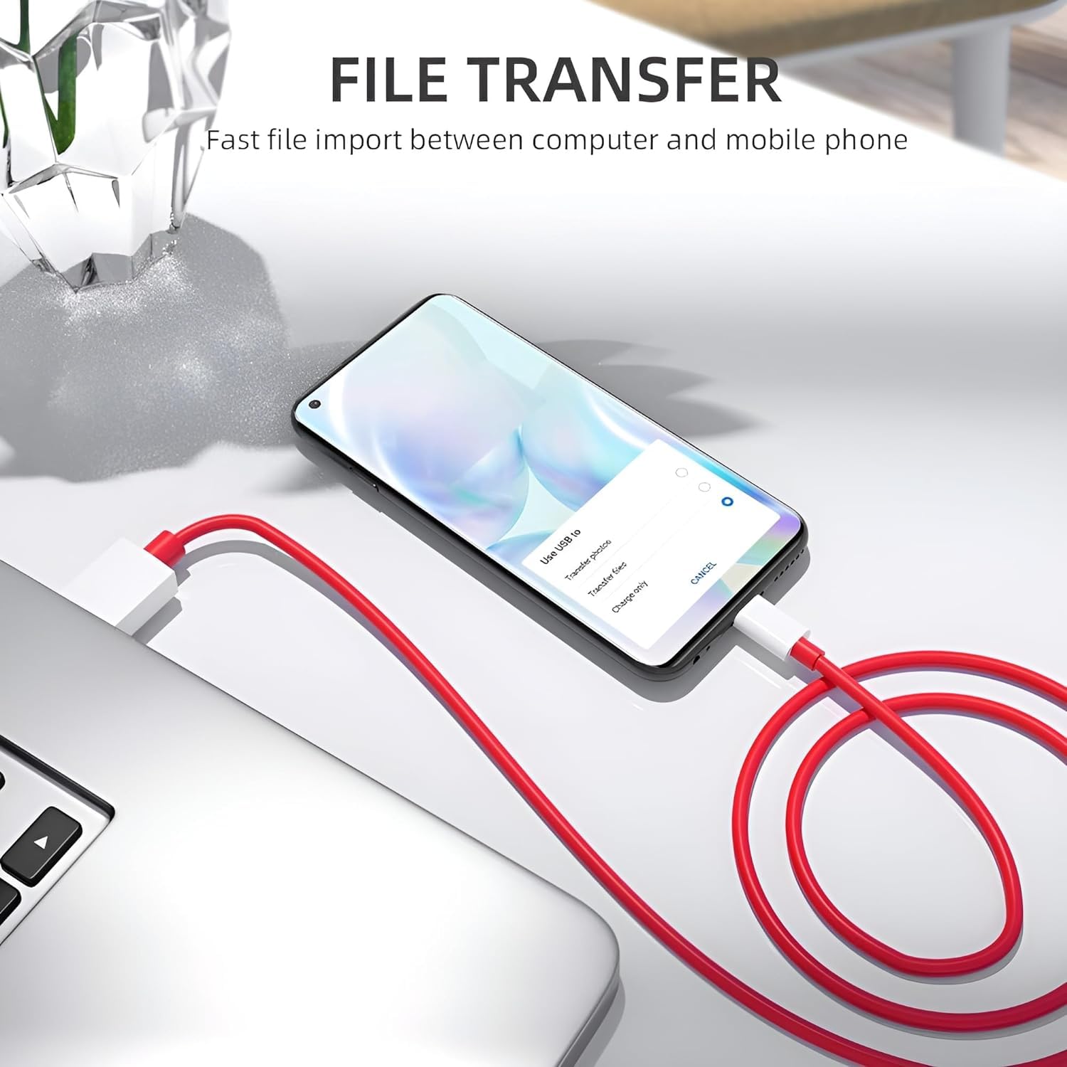 Sounce 80W Charging Cable USB to Type C Warp Charger SuperVooc/Dash Fast Charge Cable for Oneplus 11,11R,10 Pro,10R,10T,9RT,9R,8R,8T Charge Cable for 6/6T/7/7T,Nord,Ce2 Lite 5G,Ce 3 5G,Ce3 Lite, Red