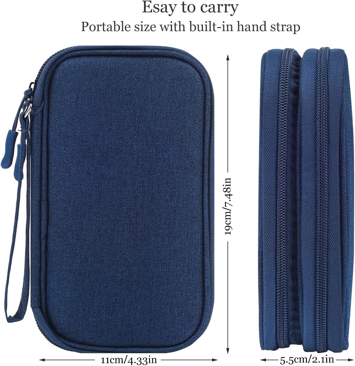 Sounce Portable Travel Organizer Pouch for Cables, Chargers & Gadgets – Waterproof Digital Accessory Case