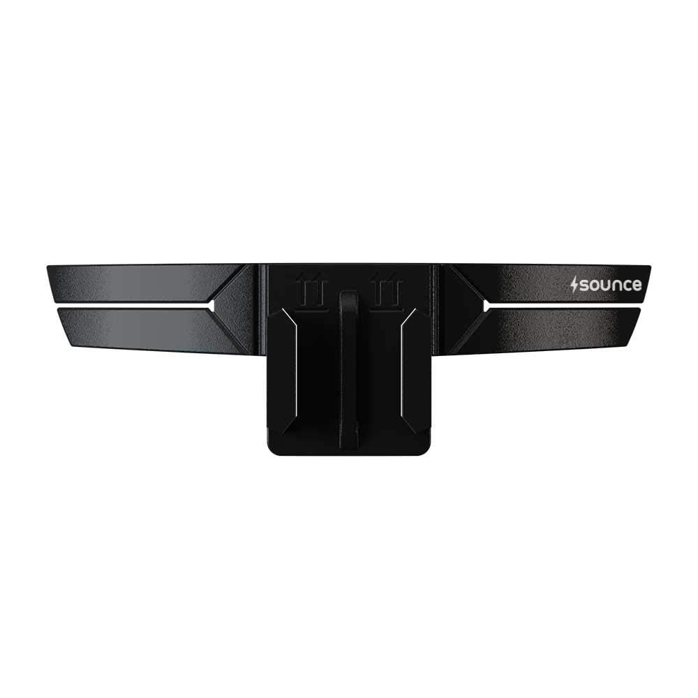 Sounce Action-cam Compatible Chin Mount for Motorcycle Helmets | Secure and Convenient for GoPro and Action Cameras | 3M VHB Tape