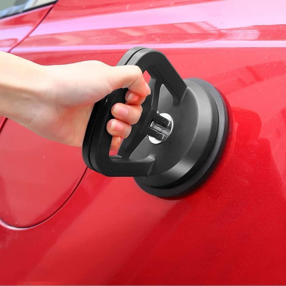 Sounce Car Dent Remover Puller Handle Lifter Car Dent Puller, Glass, Tiles, Mirror Lifting and Objects Moving Professional-Grade Automotive Repair Dent Removal Tool Car Dent Puller Suction Cup - Black