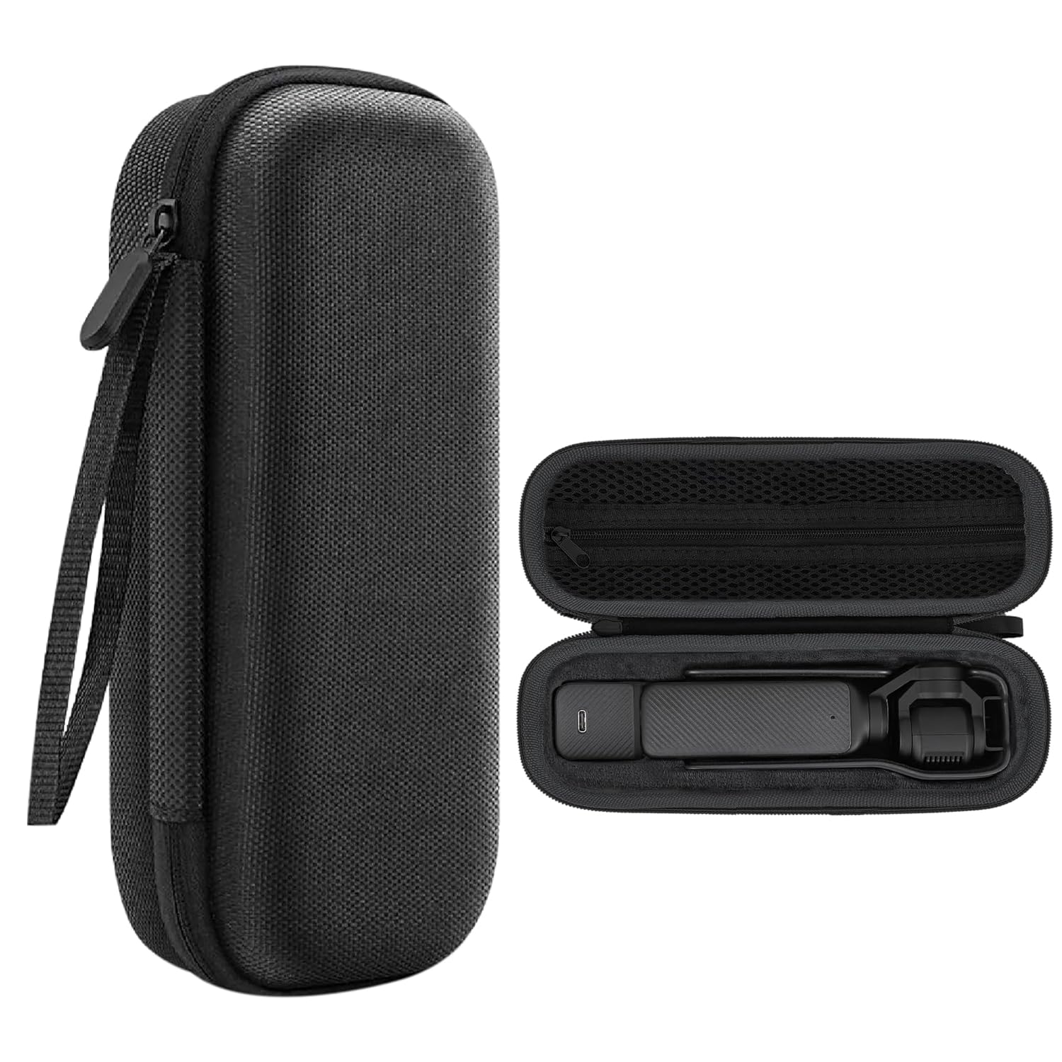 Sounce Portable Carrying Case for DJI Osmo Pocket 3 | Hard EVA Shockproof Travel Storage Case for Pocket 3 Camera & Accessories | Water-Resistant & Dustproof with Secure Strap (Black)