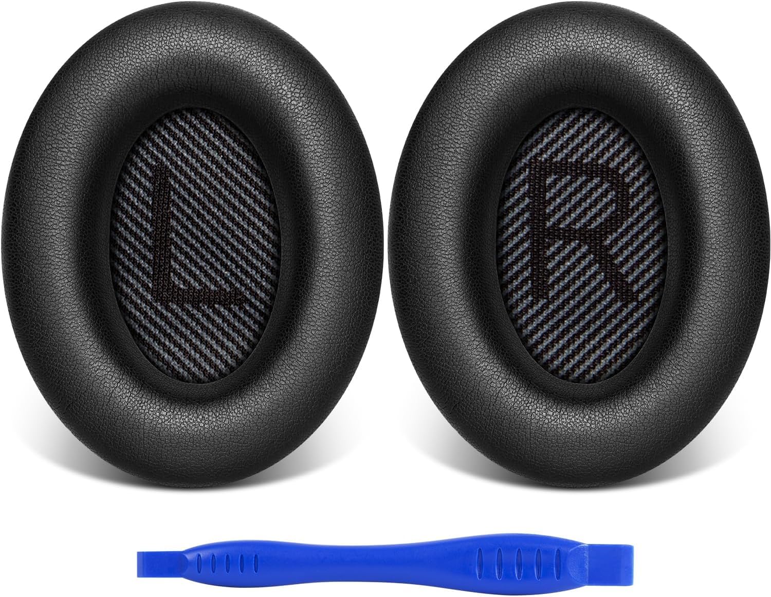 Sounce Replacement Earpads Cushions for Bose QuietComfort 35 (QC35) Quiet Comfort 35 II, QuietComfort 15 QC35/ Ae2 Ae2i Ae2w SoundTrue & SoundLink Headphones, Ear Pads with Softer Leather (Black)