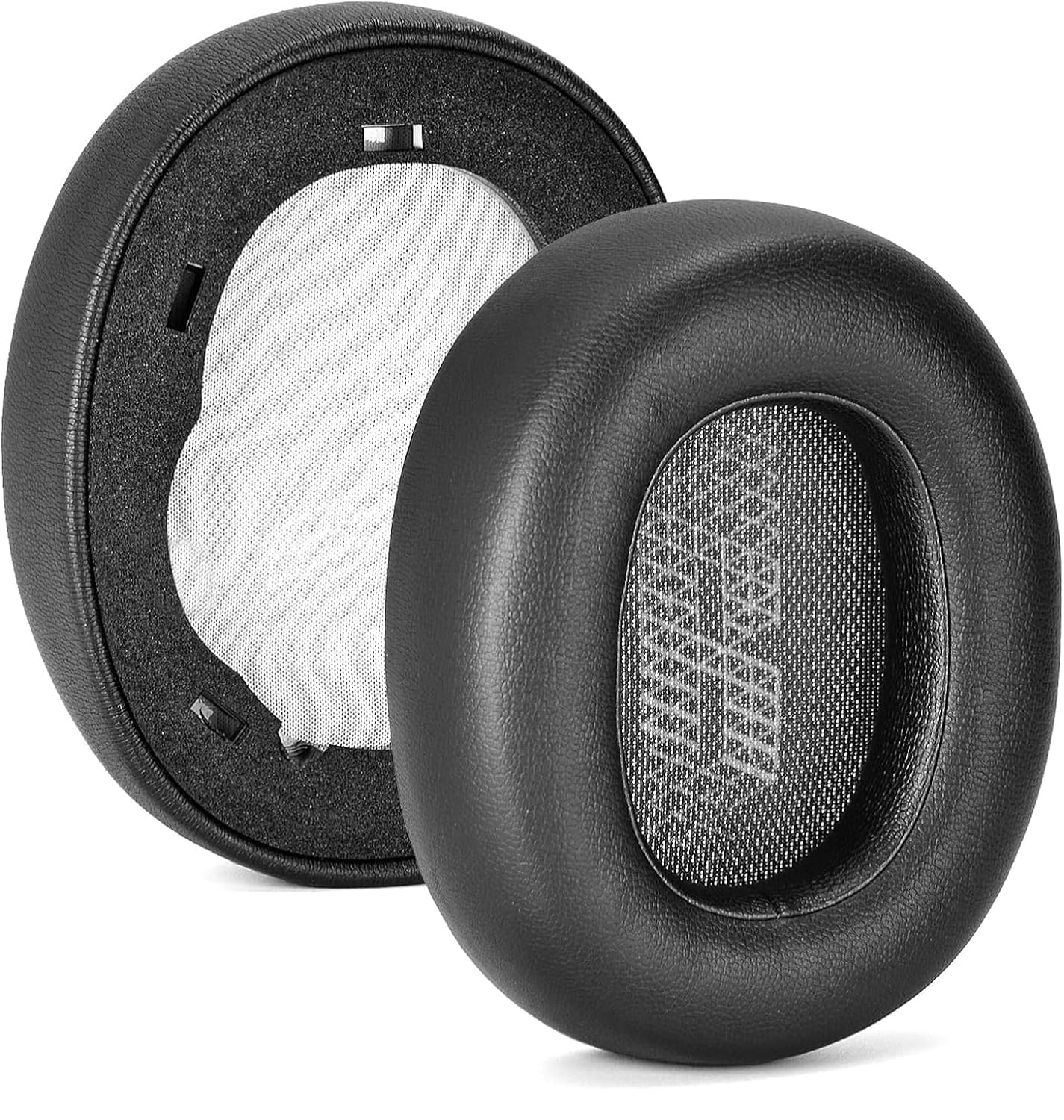 Sounce Replacement Earpads Cushions for JBL E65 (E65BTNC), Live 650 (650NC 650BTNC), Live 660 (660NC 660BTNC), Duet NC Headphones Extra Thick Ear Pads with Softer Leather Earmuffs Memory Foam - Black