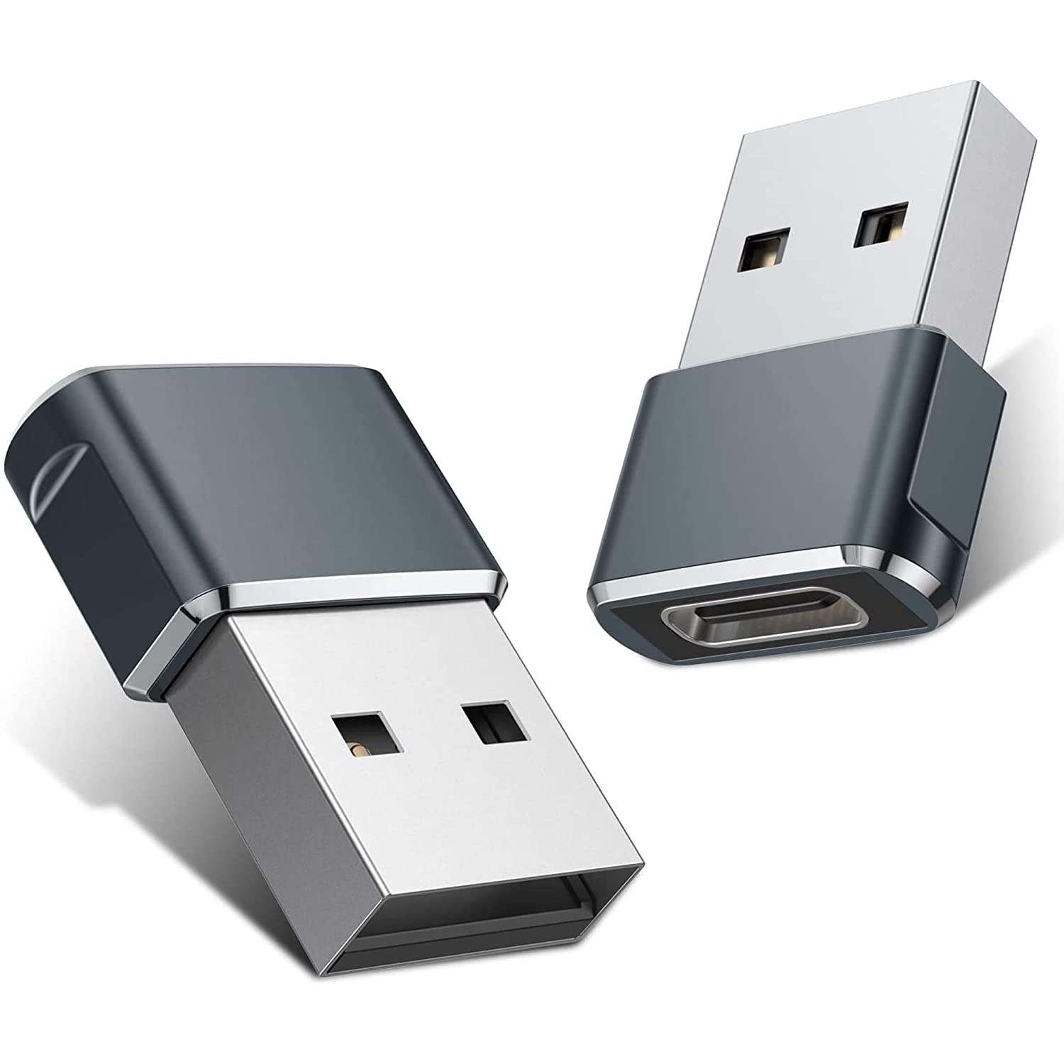 Meliya USB C To USB Adapter 2 Pack - Type C Female To USB A Male Converter For IPhone 15, IPad, Samsung Galaxy