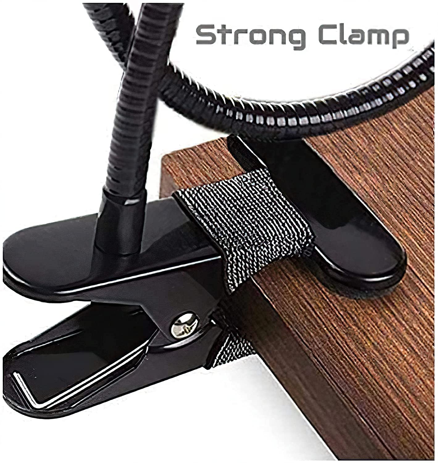 Sounce Mobile Stand Holder Metal Built - Cell Phone Stand Perfect for Video Table Online Class Home Bed Flexible Charging Hand Bike Movie Office Gift Desktop Heavy Duty Lazy Mount Multi Angle Clamp