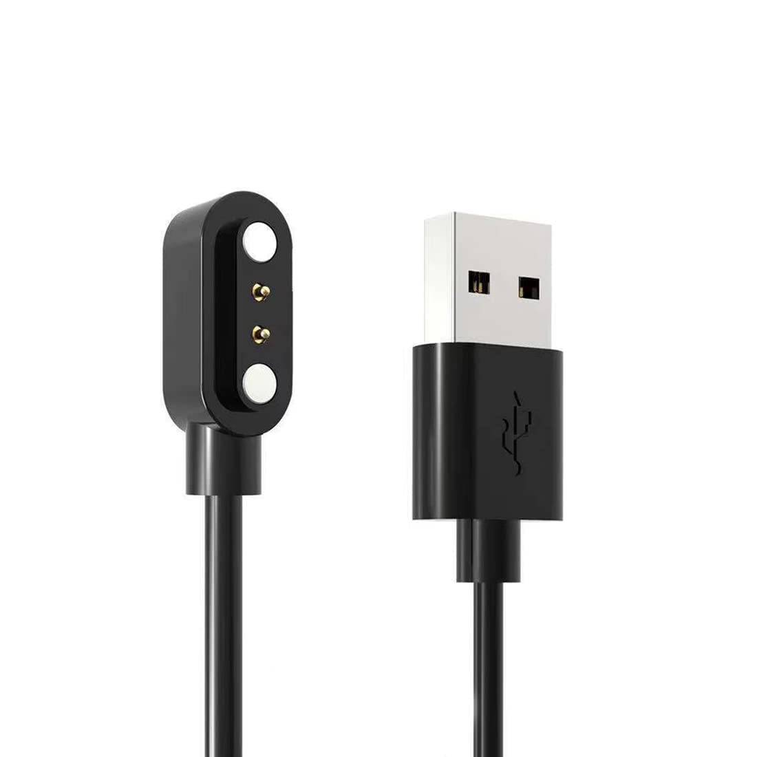 Sounce 2 Pin Magnetic Replacement Charging Cable for Smart Watch, Fitness Band Charging Cable for W26 W26+ W26m W55+ & Support All 2 Pin Watch (Cable Only)