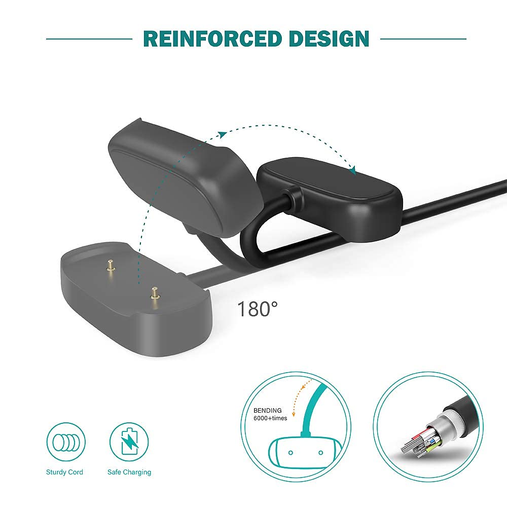Sounce Charger Cable Compatible with Amazfit GTR 2, GTR 2e, GTR 2 eSIM, GTS 2 Mini, GTS 2e, GTS 2, BIP U, BIP U Pro, Pop Pro - USB Charging Cable 3.3ft