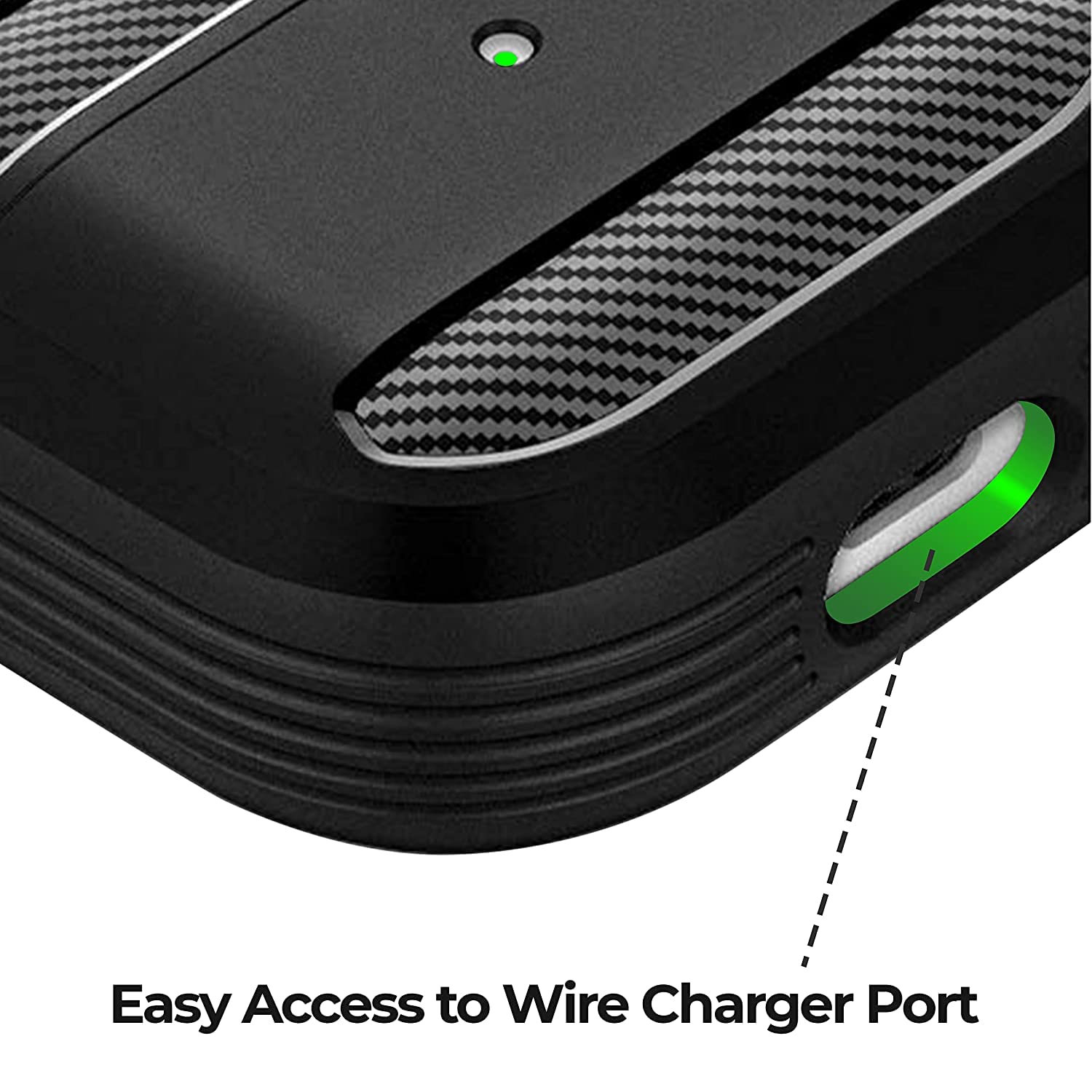 Sounce Tough Case Compatible with AirPods 3 Case with Carabiner, Rugged Protective Cover for AirPods 3rd Generation Case, Scratch Resistant, Drop Protection, Shock Armor Series - (Matte Black)