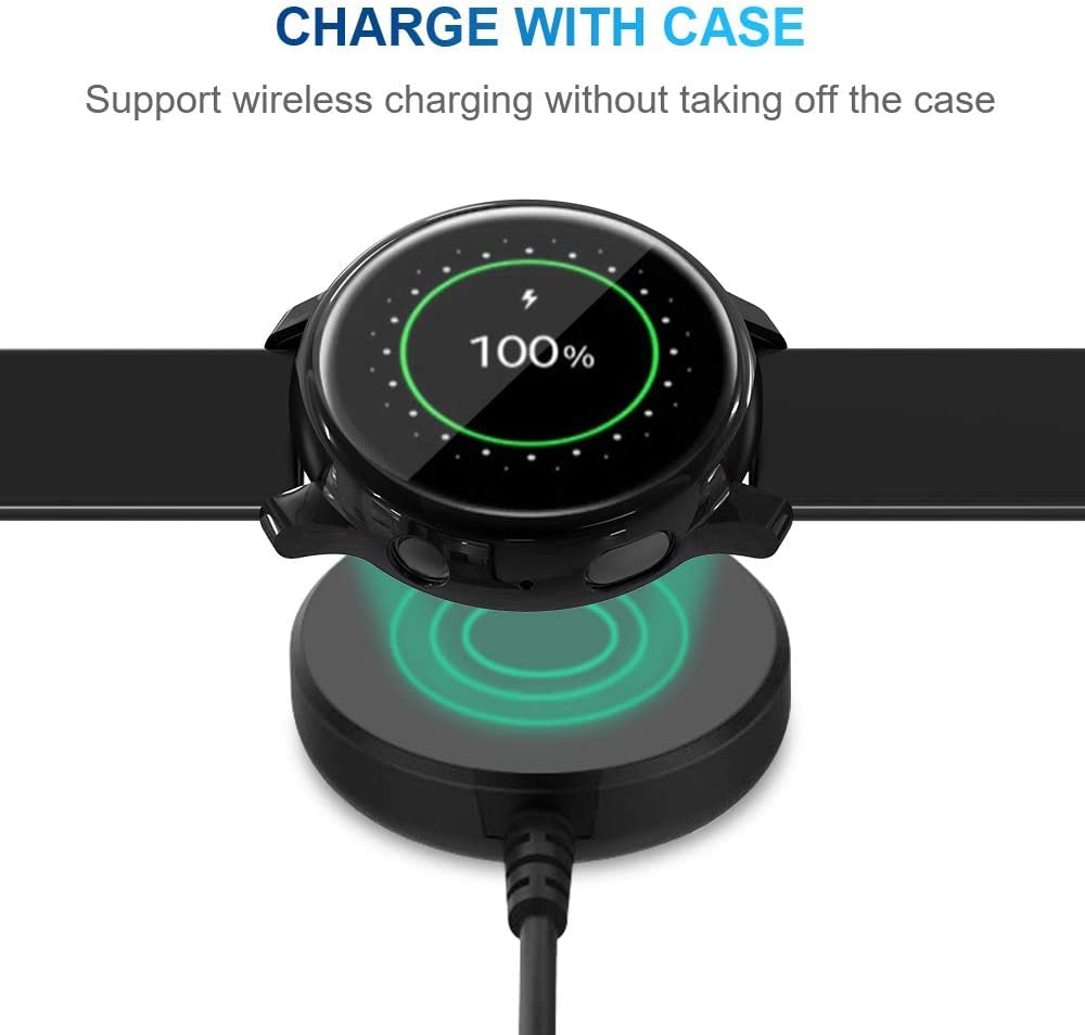 Sounce Soft TPU Front Protection Case Cover for Samsung Galaxy Watch Active 2 44mm Smart Watch (Flexible/Silicone)