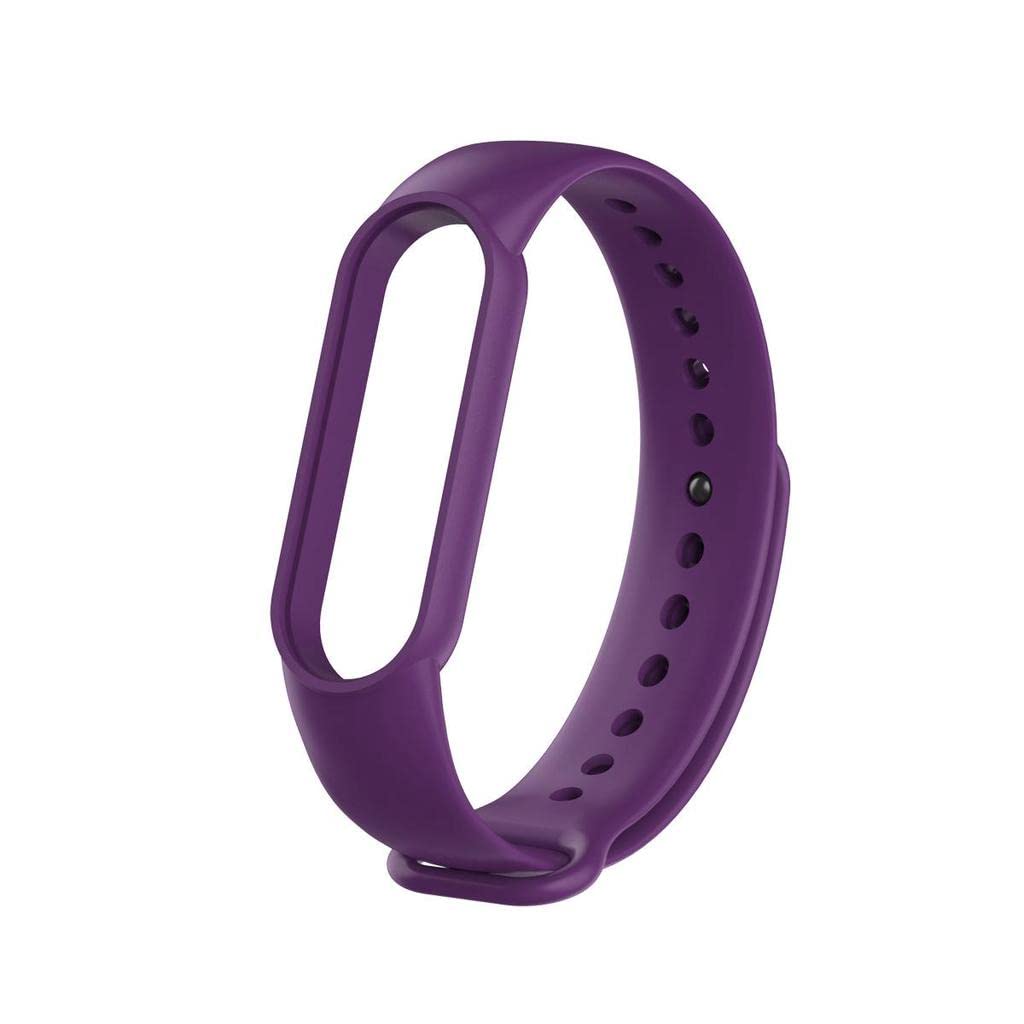 Sounce Adjustable Xiaomi Mi Band 5 Smartwatch Soft Silicone Strap Band Bracelet (Not Compatible with Mi Band 3 / Mi Band 4)