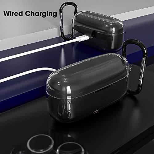 Sounce Silicone Protective Case Cover for Boat Airdopes 121v2 / Boat Airdopes 121, Anti Fall Anti Dust, with Hook Earphone Case