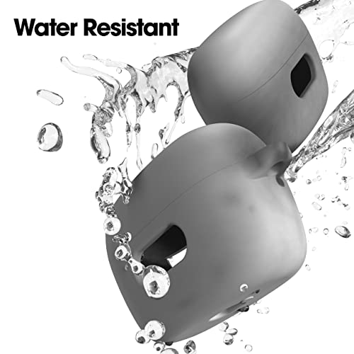 Sounce Earphone Case Cover for Boat Airdopes 121 Pro, Soft Silicone Skin Case Cover Shock-Absorbing Protective Case with Keychain [Front LED Visible