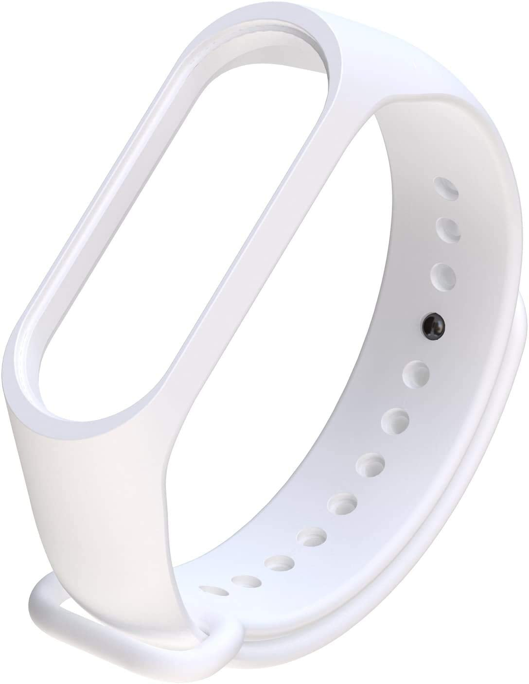 Sounce Adjustable Xiaomi Mi Band 3/ Mi Band 4 Watch Strap Silicone Adjustable Men Women- Set of 5 (Multi-Colored)