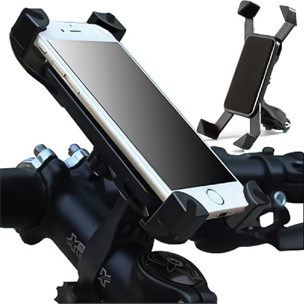 Sounce Waterproof Bike Phone Mount | 360° Rotation, Anti-Shake Bicycle Mobile Holder for Smartphones 3.5"–6.5" | Universal Handlebar Mount for GPS, Scooters, Strollers & More