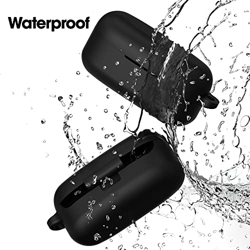 Sounce Silicone Protective Case Cover for Boat Airdopes 121v2 / Boat Airdopes 121, Anti Fall Anti Dust, with Hook Earphone Case