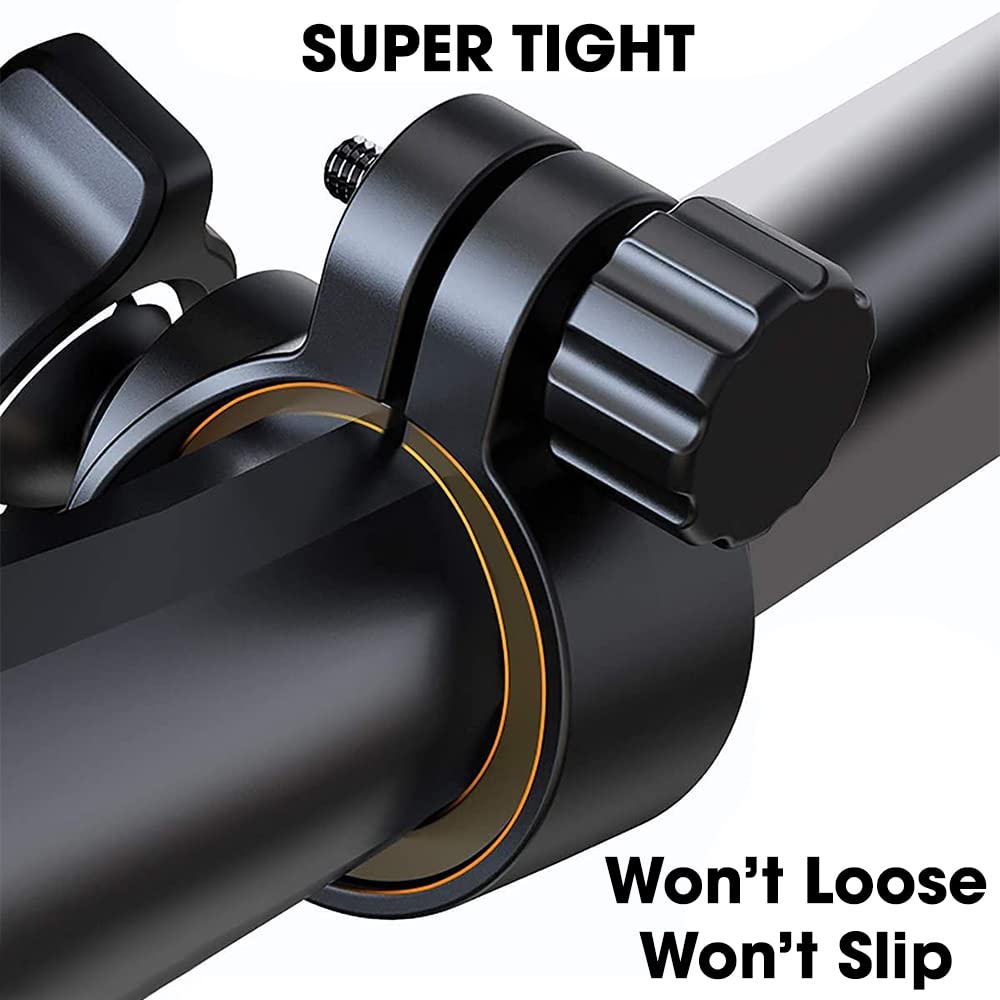 Sounce Waterproof Bike Phone Mount | 360° Rotation, Anti-Shake Bicycle Mobile Holder for Smartphones 3.5"–6.5" | Universal Handlebar Mount for GPS, Scooters, Strollers & More