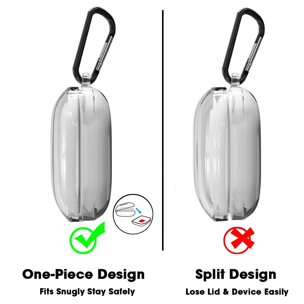 Sounce Silicone Protective Case Cover for OnePlus Buds Pro, Anti Fall Anti Dust, with Hook Earphone Case Cover