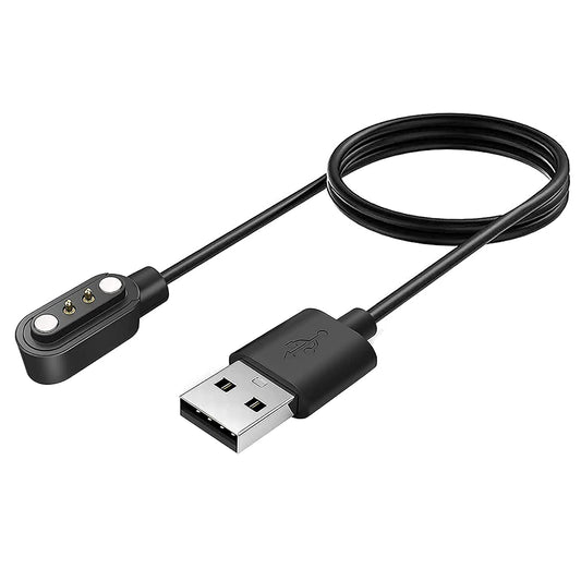 Sounce 2 Pin Magnetic Replacement Charging Cable for Smart Watch, Fitness Band Charging Cable for W26 W26+ W26m W55+ & Support All 2 Pin Watch (Cable Only)