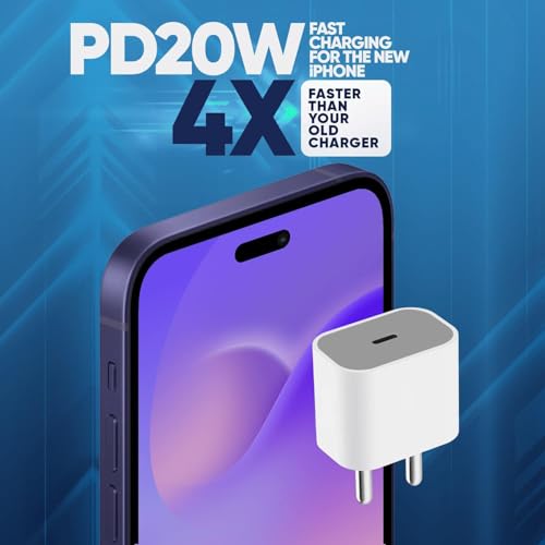 Sounce iPhone Charger Original 20W Adapter Fast Charging USB Type C Adaptor with C to Lightning Data Cable for iPhone 14 Plus 14 Pro Max iPhone 13 12 11 Series iPad and Other PD 3.0 Superfast 20 Watt