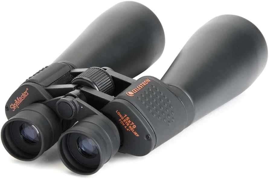 Celes-tron 71009 15x70 Skymaster Binocular – High-Powered Binoculars for Stargazing and Low-Light Viewing – Multi-Coated Optics – Carrying Case Included