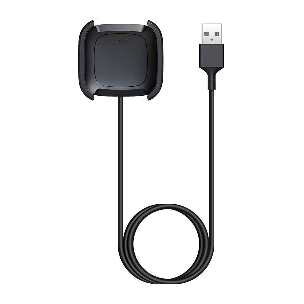 Sounce USB Charging Cable for Fitbit Versa 2 Smart Watch Charger Cord for Fitbit Versa 2 Smart Watch (Not for Versa/Versa Lite), Smartwatch - Black