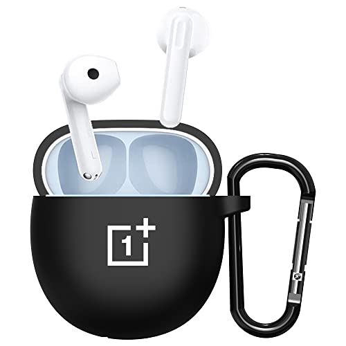 Sounce Earphone Case Cover Compatible with OnePlus Nord Buds CE, Soft Silicone Skin Case Cover Shock-Absorbing Protective Case with Keychain [Front LED Visible]