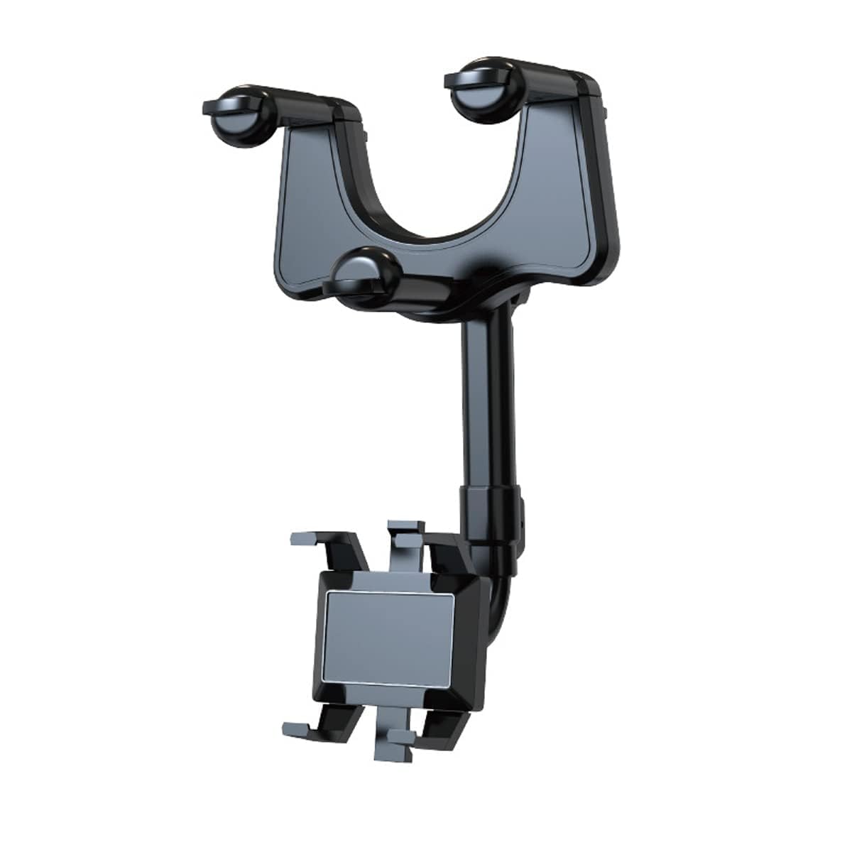 Sounce 360 Rotatable and Retractable Car Phone Holder Multifunctional Car Rearview Mirror Phone Holder, 360 Degree Rotatable Rear View Mirror Phone Mount, for All Mobile Phones