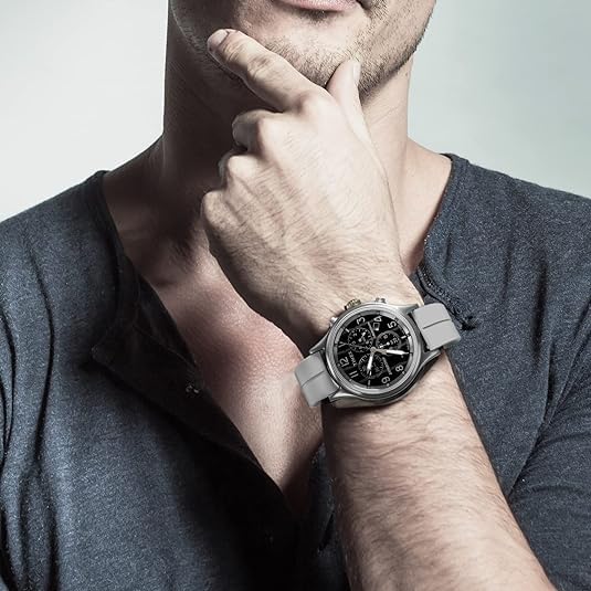 Sounce Silicone 22mm Replacement Band Strap with Folding Magnetic Lock Compatible with Boat, Fire Boltt, Noise, Dizo, Beatxp, Fast-Track, Ptron, Amazfit & Other 22mm Watches - Grey