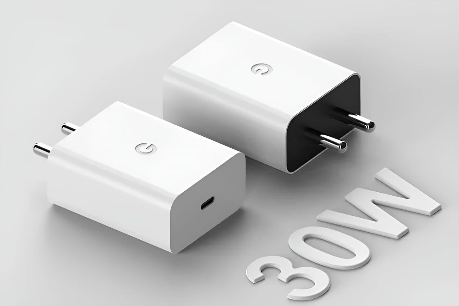 30W USB-C Power Adapter by Sounce | Styled Like Google | Ultra-Fast Charger for Pixel 8/7/6/5 Series, Tablets, Laptops & More