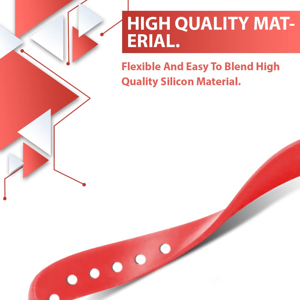 Sounce Red Adjustable Band Strap Compatible for Oneplus Smart Band & Oppo Smart Band (Red)
