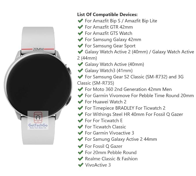 Sounce 20mm Metal Stainless Steel Replacement Band Strap with Magnetic Lock For Boat, Fire Boltt, Noise, Dizo, Amazfit, Beatxp, Samsung Galaxy, Fast-Track, Ptron, Amazfit & All 20mm Smartwatches