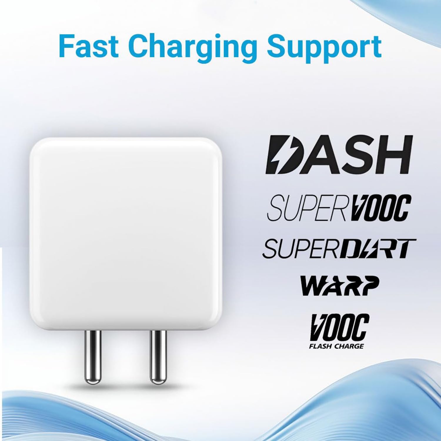 65W SUPERVOOC Fast Charger Adapter with USB-A to Type-C Cable | Warp/Dash Charging Combo for OnePlus 12/11/Nord Series – by Sounce (1M Cable Included)
