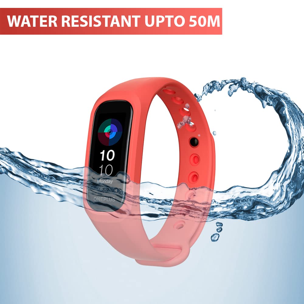 Sounce Red Adjustable Band Strap Compatible for Oneplus Smart Band & Oppo Smart Band (Red)