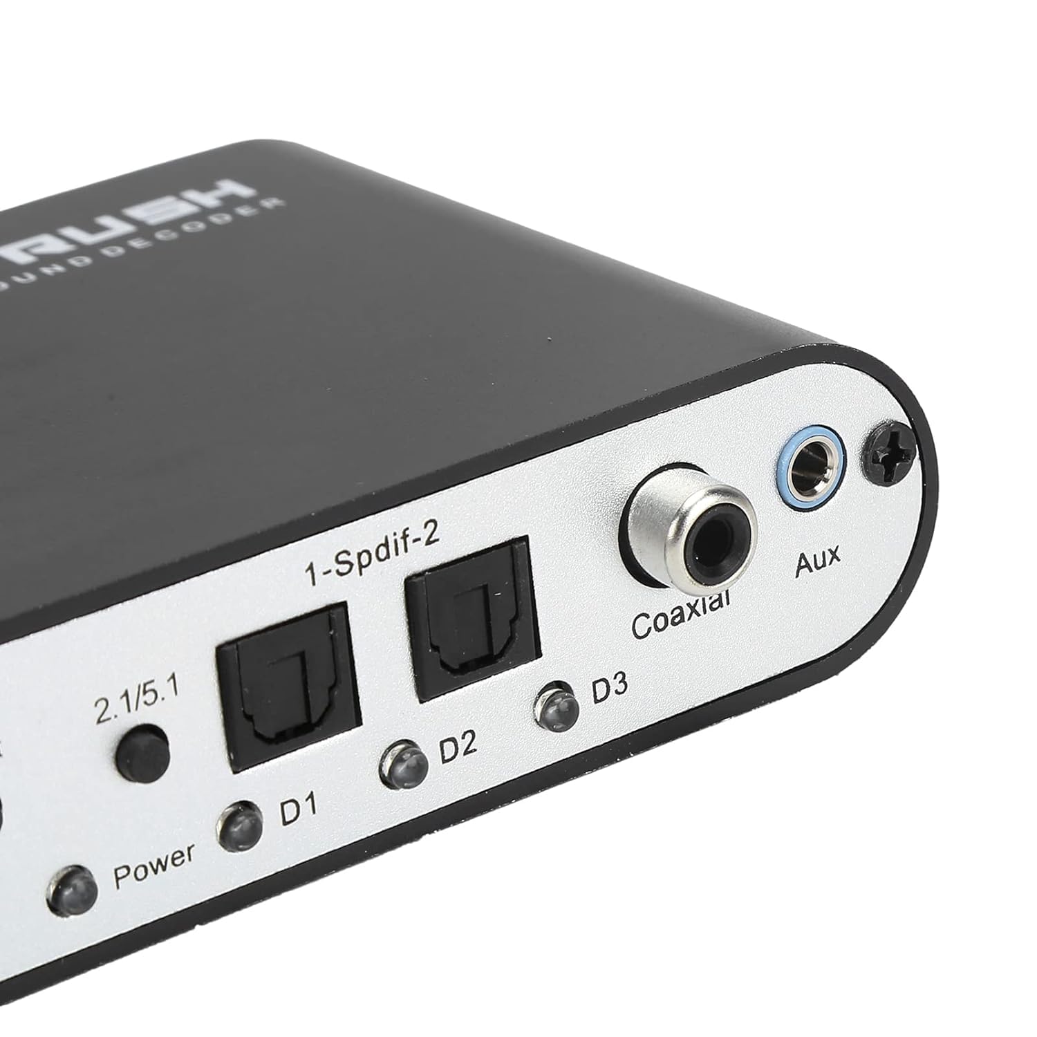 Sounce 5.1/2.1 HD Audio Rush Digital Sound Decoder Converter, Optical SPDIF, Coaxial Dolby AC3 DTS Stereo(R/L) to 5.1CH 2.1CH Analog Audio for PS3, STB, DVD, HD Player, Xbox 360 and More - Black