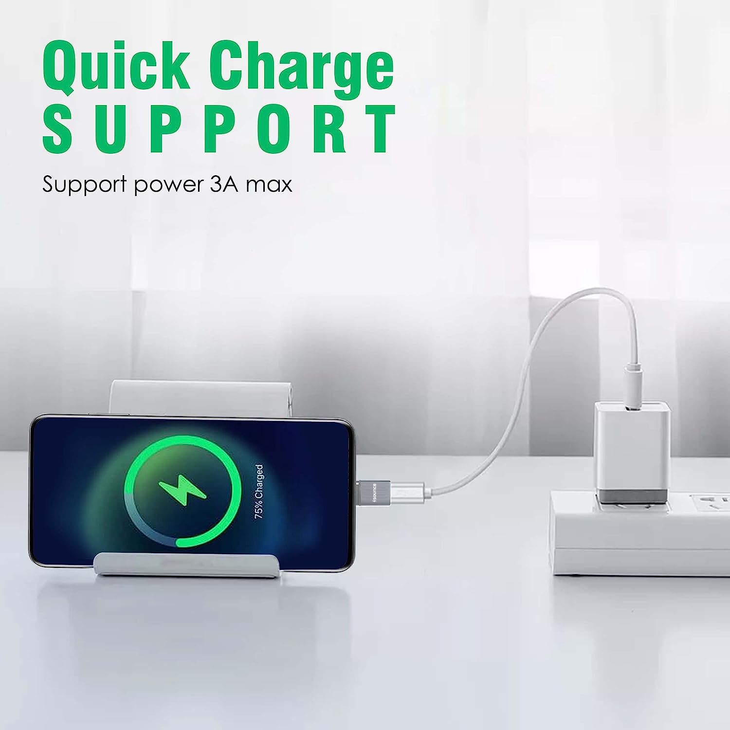 Sounce USB Type C Female to USB Male OTG Adapter Portable High-Speed Data Transfer, Compatible and Works with Laptops, Tablets, Smartphone, Chargers and More Devices with Standard USB A Interface
