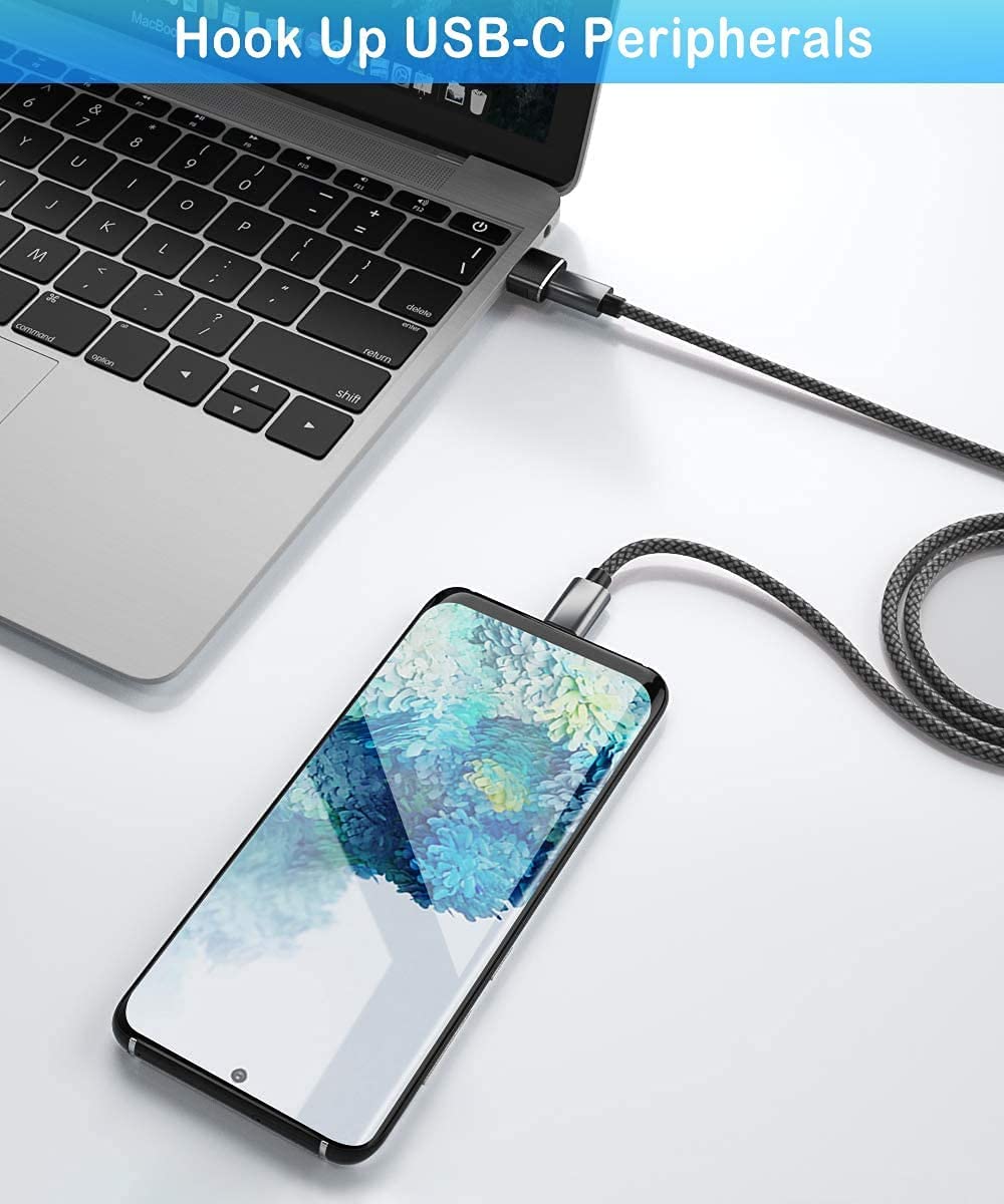 Sounce USB 3.0 OTG to USB Type C Adapter Portable Peripherals High-Speed Data Transfer, Compatible and Works with Laptops, Tablets, Smartphone, Chargers and More Devices - Black