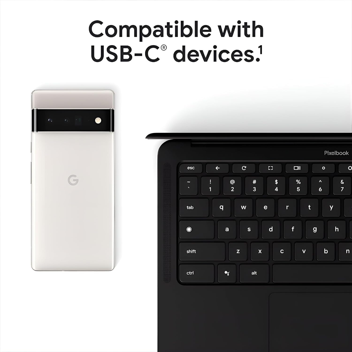 30W USB-C Power Adapter by Sounce | Styled Like Google | Ultra-Fast Charger for Pixel 8/7/6/5 Series, Tablets, Laptops & More