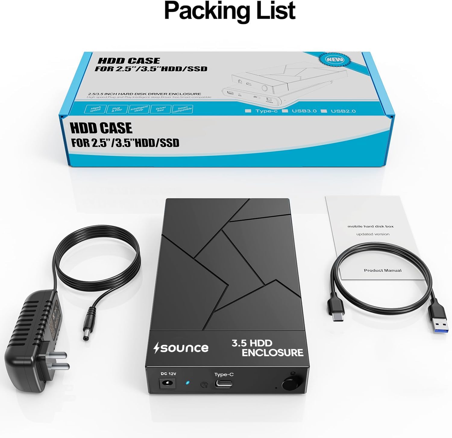 Hdd Enclosure FEMORO HDD Enclosure – USB Up To 20TB