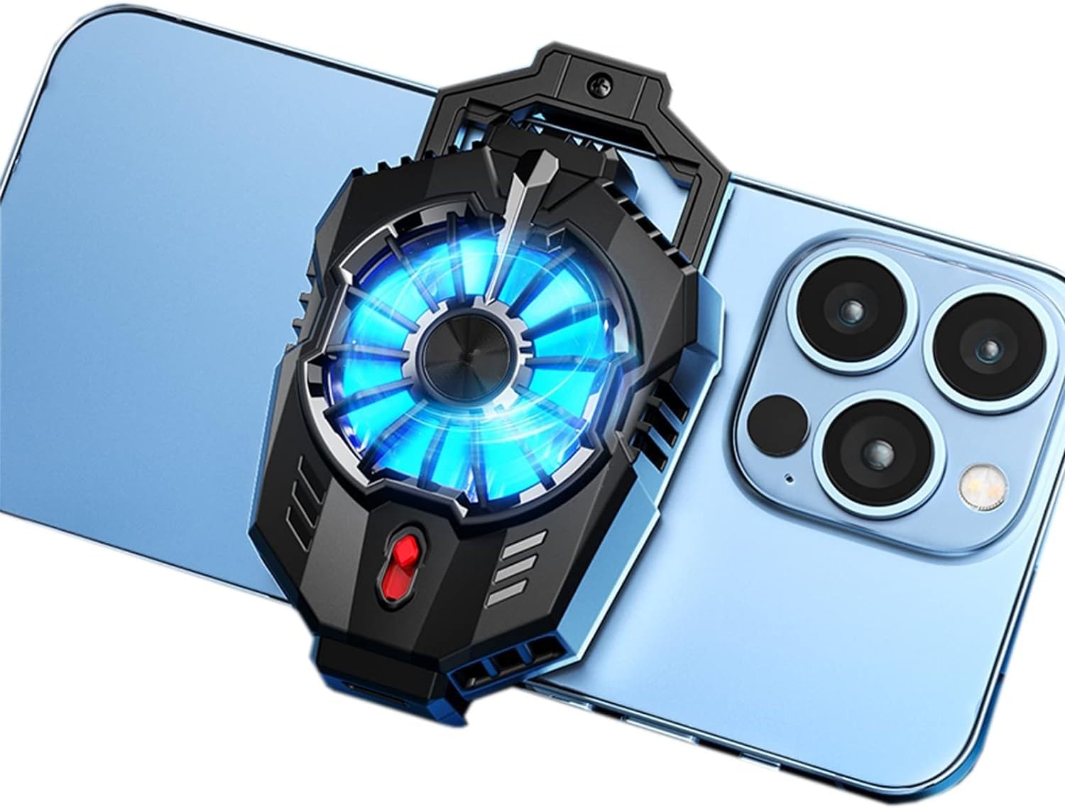 Sounce RGB Phone Cooler Fan – Dual-Speed Gaming Radiator with Semiconductor Cooling for Android & iPhone