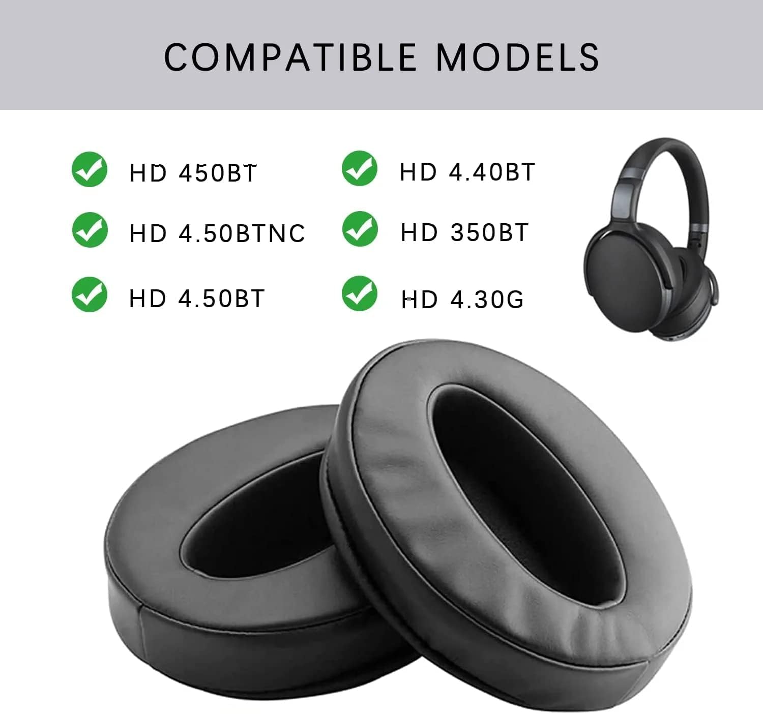 Sounce Replacement Earpads Cushions for Bose QuietComfort 35 (QC35) Quiet Comfort 35 II, QuietComfort 15 QC35/ Ae2 Ae2i Ae2w (Sennheiser)