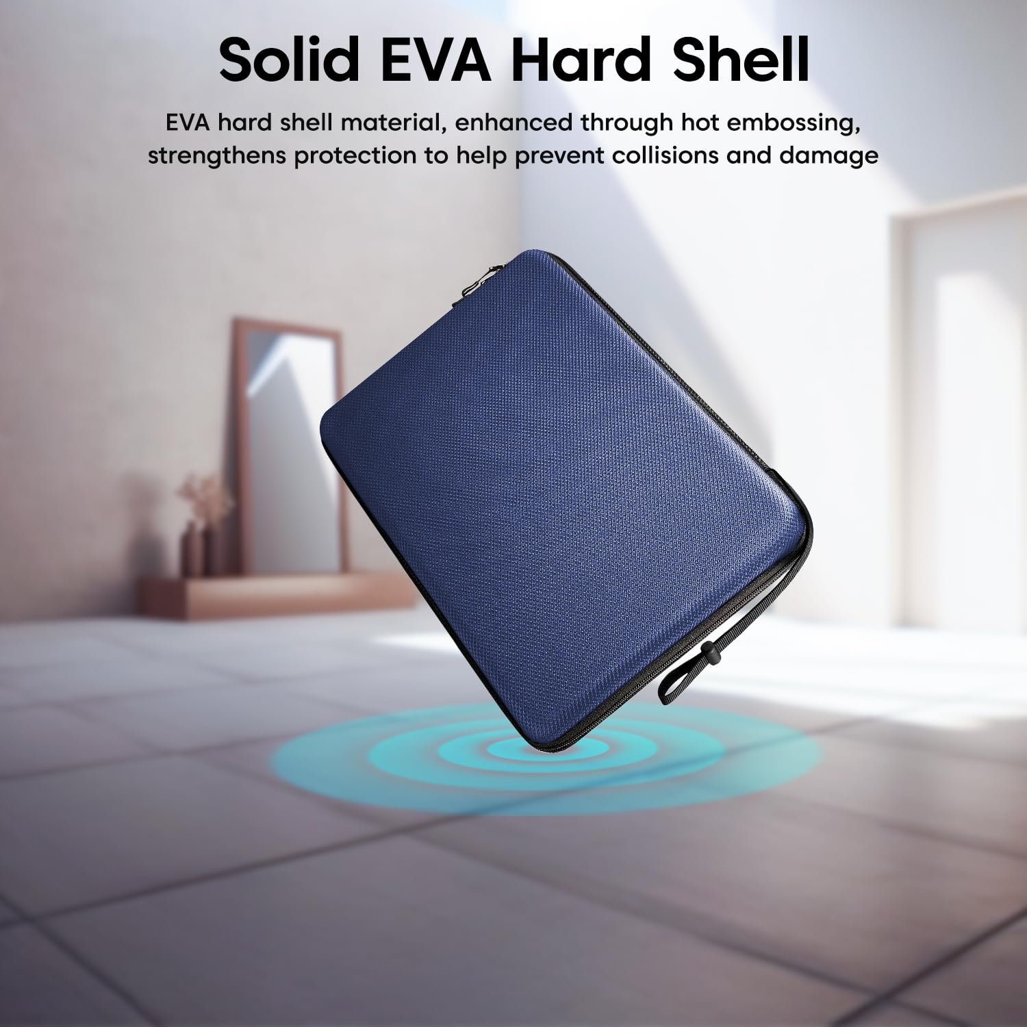Sounce Hard Laptop Sleeve for MacBook 13-13.3 - 13.6-14 inch Laptop Sleeve Bag for MacBook Pro/Air M1 M2, Surface Laptop 3/2, Dell Inspiron 13/XPS 13, Shockproof & Water-Resistant